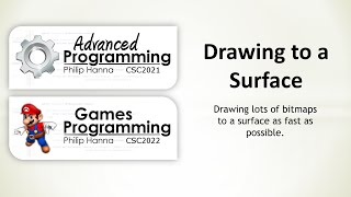 Week 4 - Android Games Programming (CSC2021) - Drawing Bitmaps to a Surface Demo