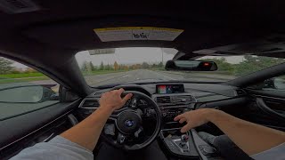 F82 BMW M4 DRIFT IN THE RAIN POV (GOPRO)