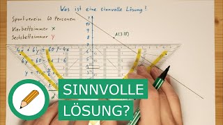 Was ist eine sinnvolle Lösung? Gleichungen mit 2 Variablen | Mit Stift und Papier