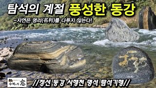 탐석의 계절 풍성한 동강 탐석기행. A trip to find great stones in Donggang during a good season.