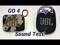 JBL GO 4 vs JBL CLIP 4 Bluetooth Speaker Sound Test!