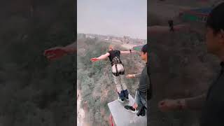 Bungee jump बञ्जी जम्प LET'S WOO🤥🥵#bungeejumping #shortvideo