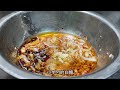 the chef teaches you how to make cold mixed beans at home. the steps are detailed and th