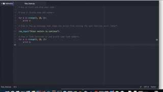 How to Start/Stop your Script in Python