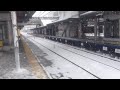 西鉄二日市駅　構内風景　大雪の日　２０１６年１月２５日