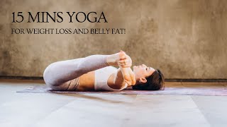 YOGA FOR WEIGHT LOSS AND BELLY FAT FOR BEGINNERS | YOGA FOR WEIGHT LOSS