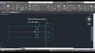 How to draw pipe continue Symbol