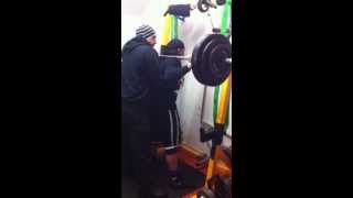 Hanvir Singh Squat 150KG / 330IB x 5 reps RAW