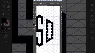 Text logo with grid #shortvideo #logo #illustrator