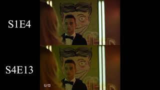 Mr. Robot scene comparison (S1E4 vs. S4E13)