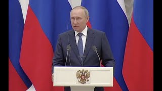 Putin says Ukraine joining NATO would make nuclear war more likely.