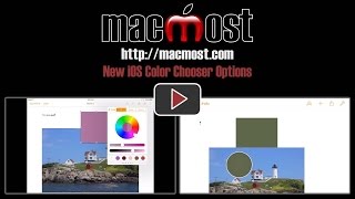 New iOS Color Chooser Options (#1143)