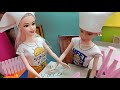 மகிழ்ச்சியான நேரம் பகுதி 765 barbie vaccine camp for babies barbie story mini green food