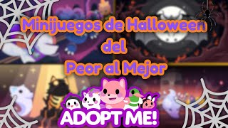 🎃 MINIJUEGOS DE HALLOWEEN DEL PEOR AL MEJOR EN ADOPT ME! 🎃| Roblox Adopt Me!