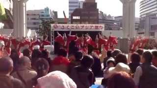 ふくこいアジア祭り かすがYOSAKOI隊 in 博多駅