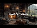 🔥 Cozy Rain & Fireplace in Scottish Castle | No Ads | Sleep, Relax & Focus 🌧️🏰