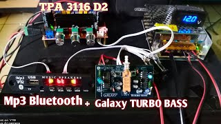 How to Install a Bluetooth MP3 Module & Turbo Bass On Active Speaker || TPA 3116 D2 Power Supply 12V