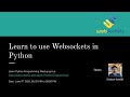 Learn to use Websockets in Python | Learn Python Programming meetup | Meetup 7