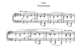 Erik Satie ~1902~ Tendrement (voice \u0026 piano)