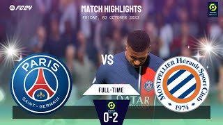 PSG vs Montpellier | Ligue 1 Highlights | 03/10/2023 | EAFC 24 #eafc24