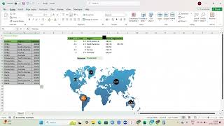 Excel Tutorial Day 18.2 - Create a DYNAMIC Map Chart With Drop Down