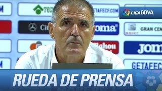 Rueda de prensa de Paco Herrera tras el Getafe CF (4-0) UD Las Palmas