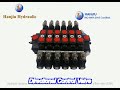 hssd8dc 6 spool solenoid directional hydraulic control valve fit for agriculture tractor and constru