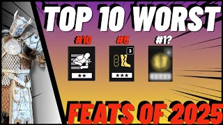 For Honors Most USELESS FEATS Of 2025...