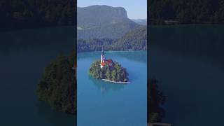 Prayer; Wait on The Lord 🙏 a castle cathedral on Lake Bled near the Julian Alps of Slovenia 🇸🇮