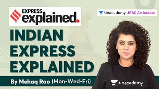 October Current Affairs 2021 | Indian Express Explained | UPSC CSE/IAS/IES/EPFO/NDA By Mehaq Rao