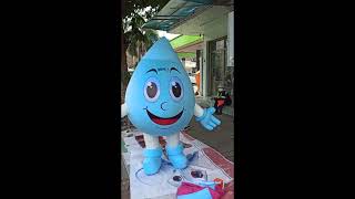 มาสคอตเป่าลมหยดน้ำ มาสคอต  มาสคอตเป่าลม walking inflatable mascots costume.