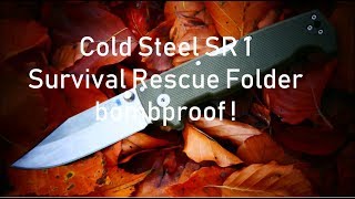 Cold Steel SR1 Survival Rescue Folder  bombproof !