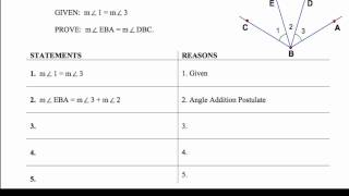 2-6 Segment and Angle Proofs Ex 1