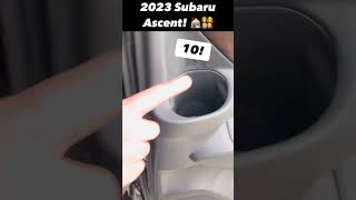 2023 Subaru Ascent | Are 19 cupholders really necessary?? Subaru thinks so. #shorts #carconfections