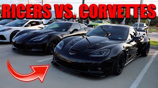 THE CORVETTE CAR MEET WAS COOL...UNTIL THE RICERS SHOWED UP!!!