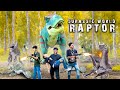 T-Rex & Raptor Dinosaur Chase in Jurassic World Real Fight