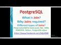 PostgreSQL Tutorials | Different Types of joins in postgresql | sql join types
