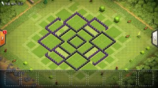 클래시오브클랜 8홀 배치 / clash of clan 8hall