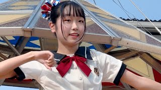 縦　チアダンスRAINBOW鳥取 ホワイトノイズ / Official髭男dism 240814 智頭街道にぎわいイベント / きなんせ広場 4K60p