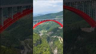 WORLD LARGEST DOUBLE ARCH BRIDGE Shuangbao Bridge Chongqing China 双堡特大桥 #bridge #travel #aerial