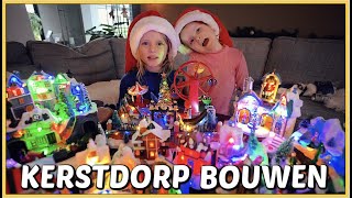 ONS EiGEN KERSTDORP BOUWEN iN DE WOONKAMER 🌟 | Bellinga Vlog #2312