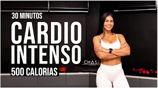 30 Min CARDIO INTENSO para Derreter  | Queime 500 Calorias | Em Casa | Sem Equipamento