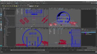 Videocorso MAYA - 06 - Organizzare la Scena, Gruppi, Gerarchia, Grafico dei Collegamenti, Livelli