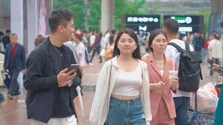 重慶觀音橋步行街Chongqing famous commercial street