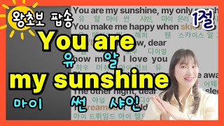 [팝송 영어] 💗You are my sunshine💗1절 | 파닉스로 영어 읽기