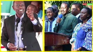 'MUACHE UPUZI, I KNOW WHAT I AM DOING' Ruto loses his Cool while lecturing Raila \u0026 Azimio Leaders