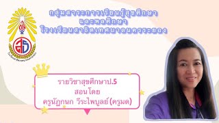 รายวิชาสุขศึกษา เรื่อง การเปลี่ยนแปลงทางด้านร่างกายของเด็กชายและเด็กหญิง ชั้นประถมศึกษาปีที่ 5