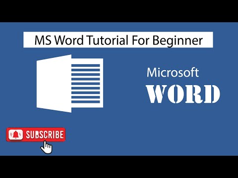 MS Word Tutorial For Beginner - YouTube