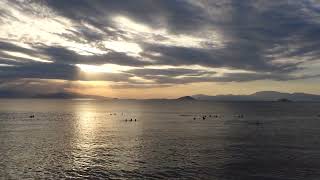 Sunset at Kolona beach, Aegina (Aug 7, 2023)