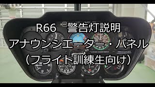 ロビンソンR66　警告灯解説